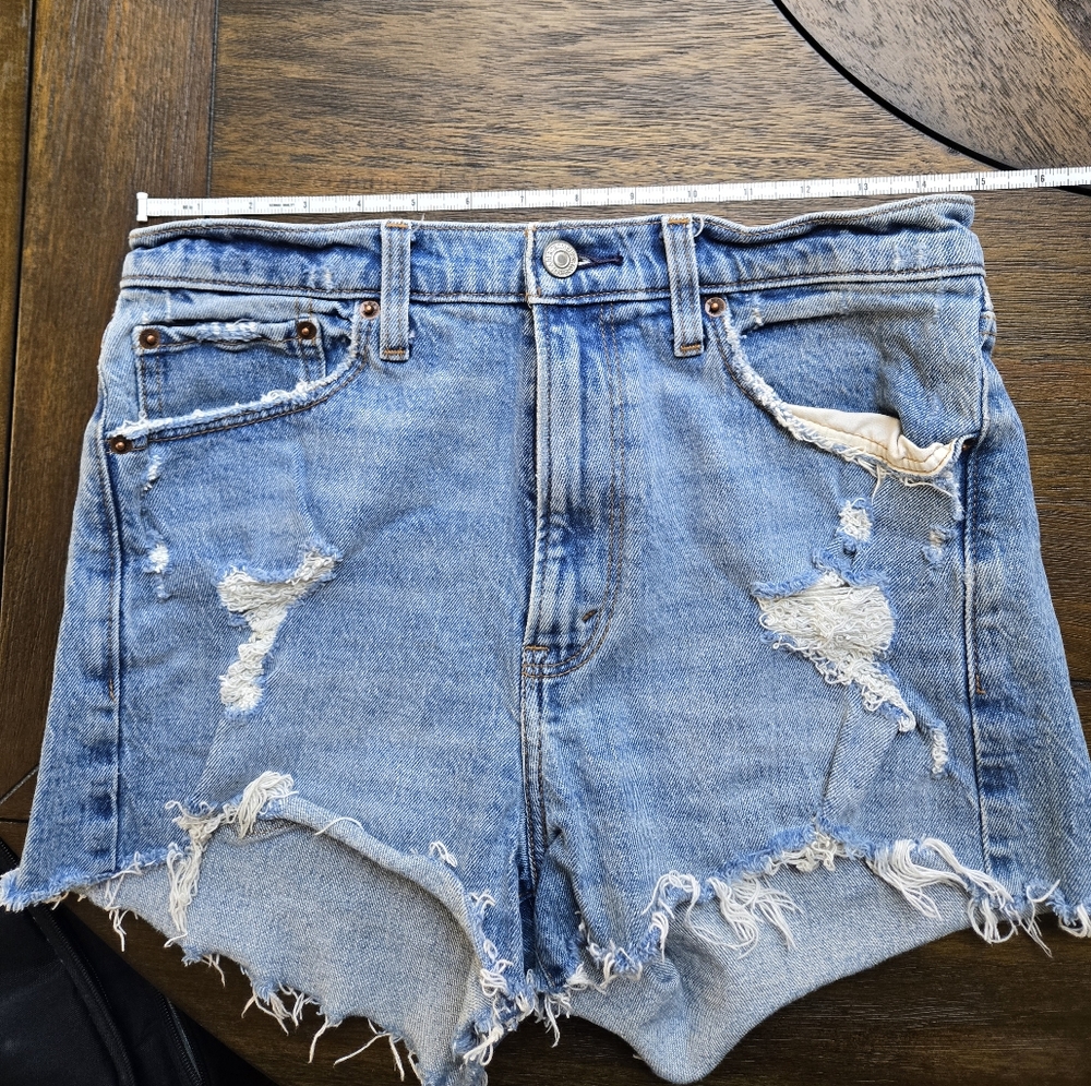 Abercrombie and Fitch High Rise Mom Shorts size 29